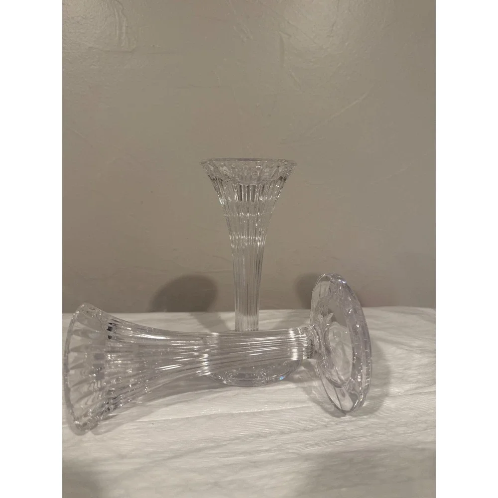 Waterford Crystal Candlestick Pair Home 6.25